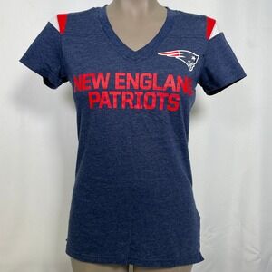 New England Patriots NFL Nike Heather Blue Jersey T-Shirt Women's SMALL